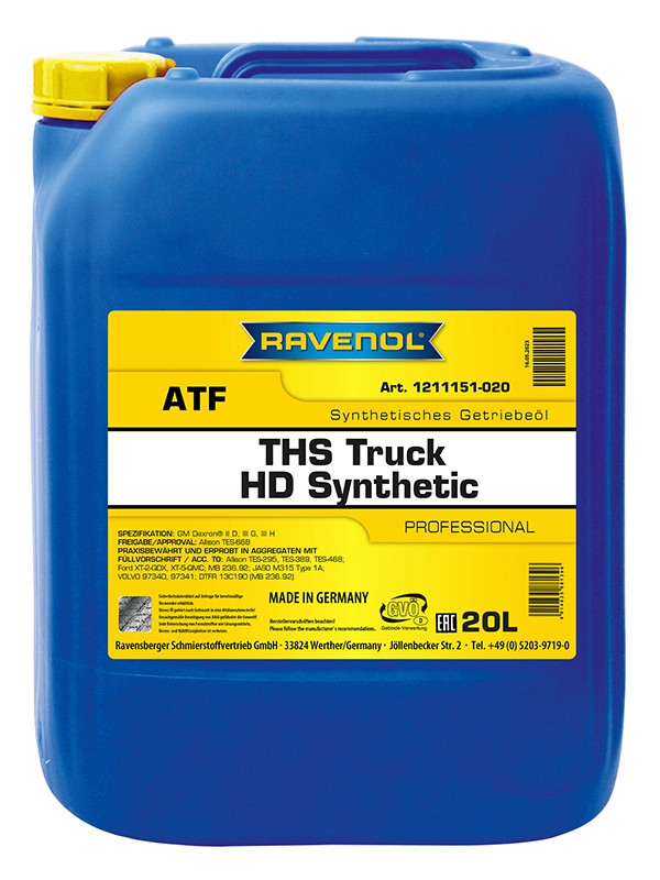 RAVENOL ATF THS Truck HD Synthetic 20 L