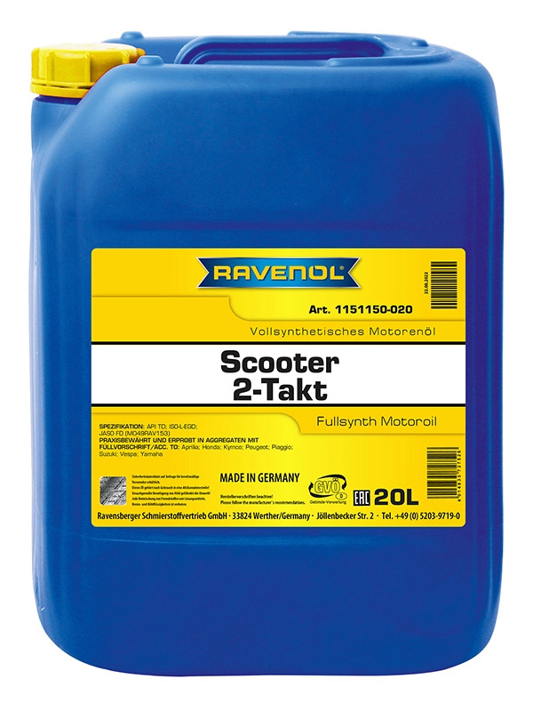 RAVENOL SCOOTER 2-Takt Fullsynth. 20 L