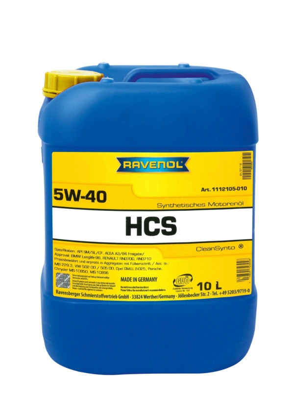 RAVENOL HCS SAE 5W-40 10 L