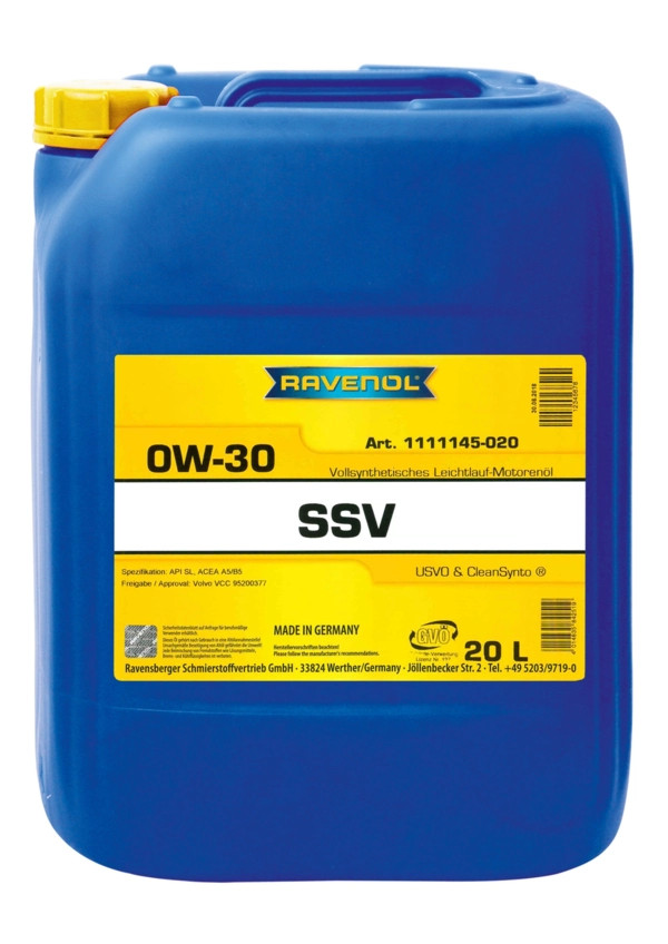 RAVENOL SSV Fuel Economy SAE 0W-30 20 L