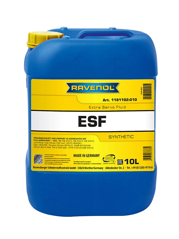 RAVENOL ESF Extra Servo Fluid 10 L