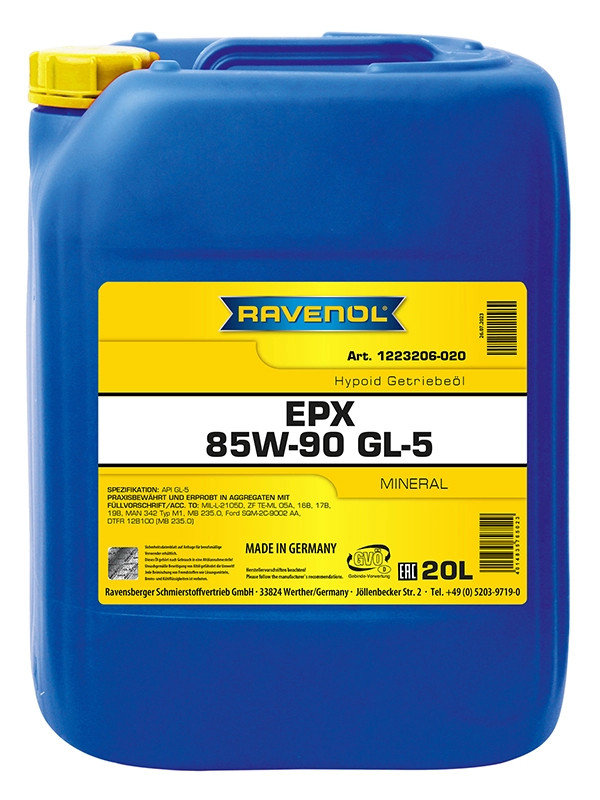 RAVENOL Getriebeoel EPX SAE 85W-90 GL-5 20 L