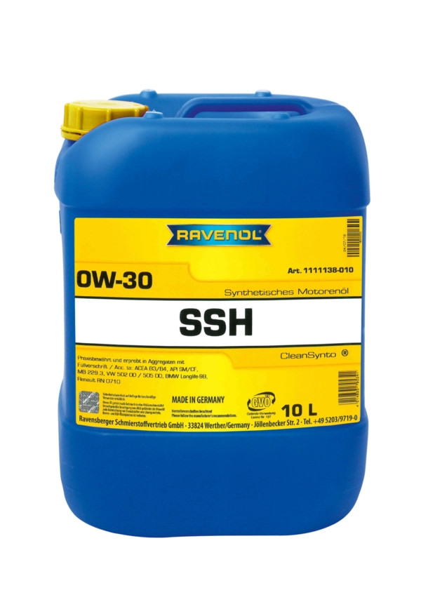 RAVENOL Super Synthetic Hydrocrack SSH SAE 0W-30 10 L