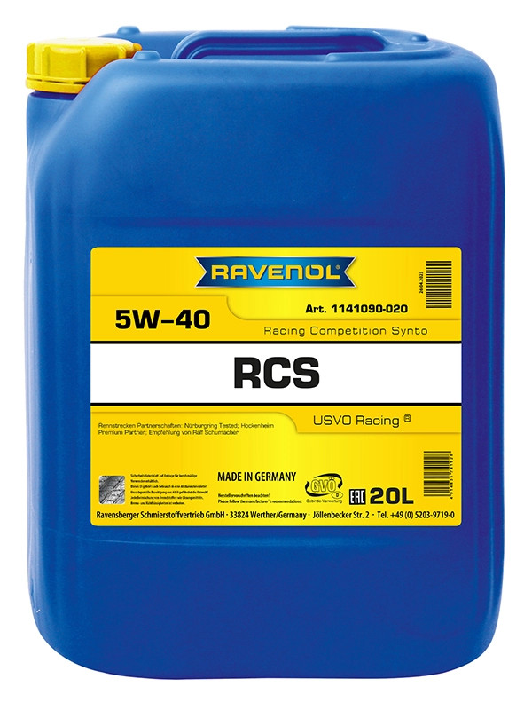 RAVENOL RCS Racing Competition Synto SAE 5W-40 20 L