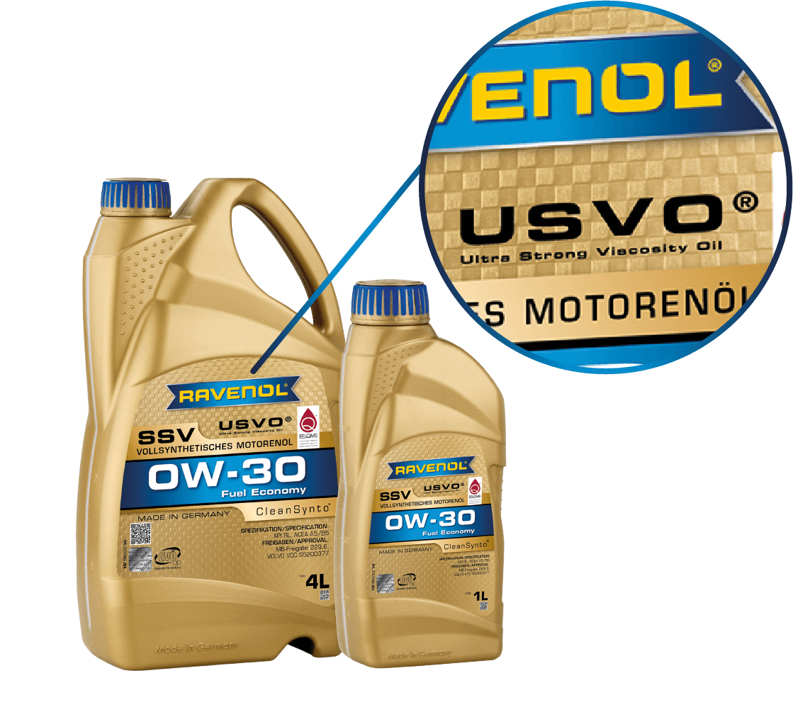 oil can with USVO logo in detail