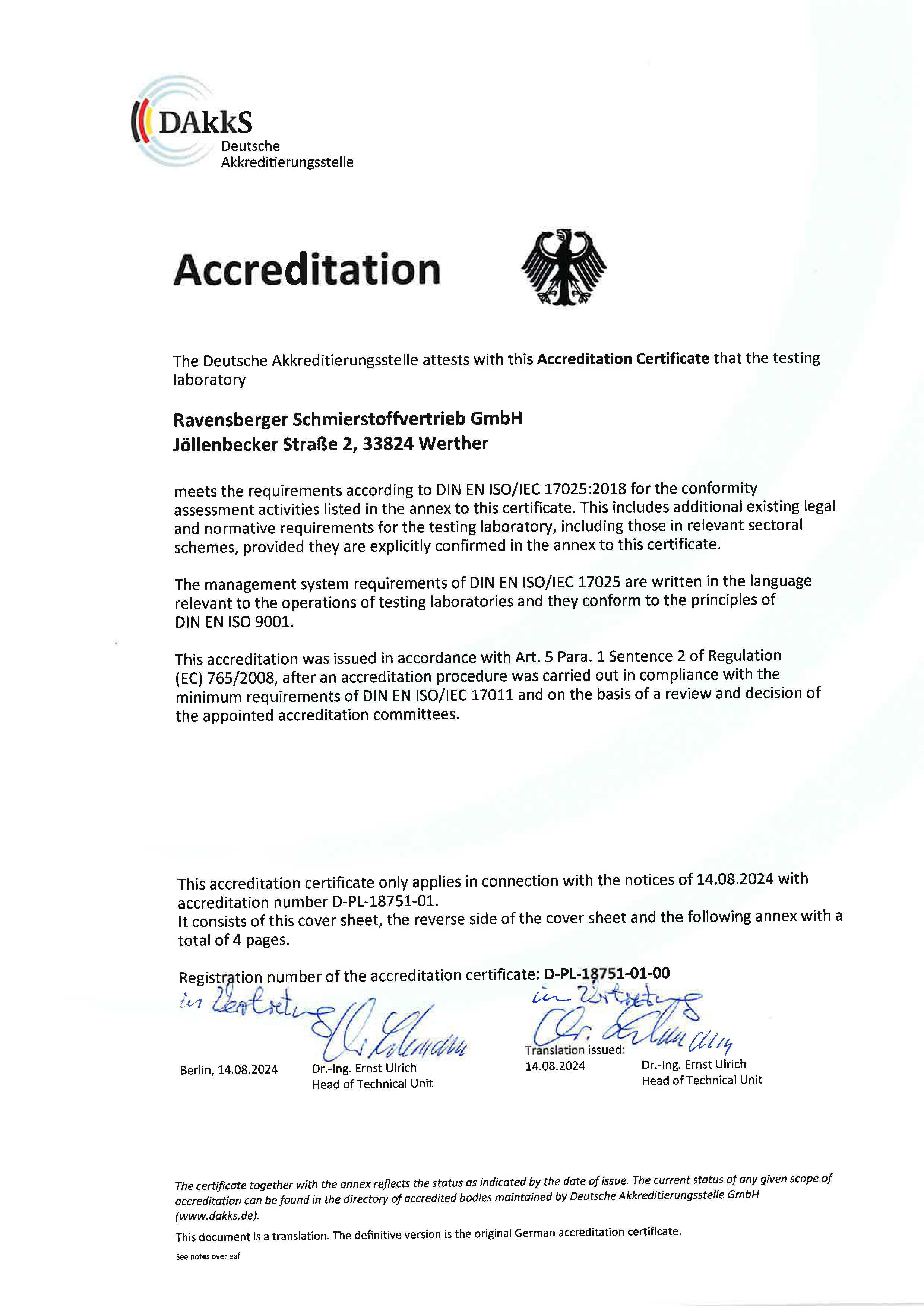 Certificate of accreditation part 1