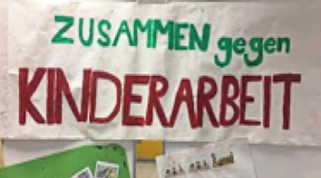 Plakat gegen Kinderarbeit
