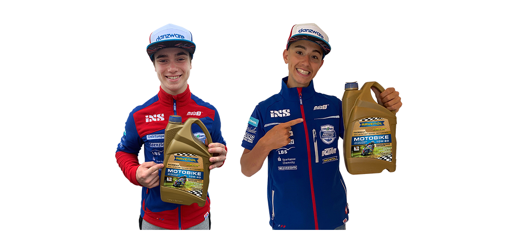 Dirk Geiger und Jason Dupasquier aus dem Team Prüstel GP