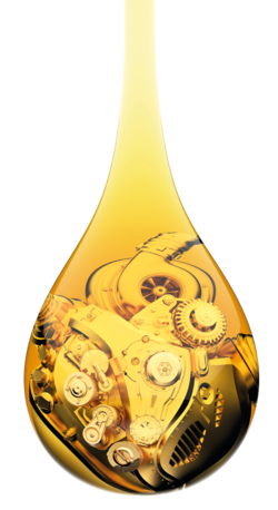 Öltropfen mit Getriebe im Tropfen