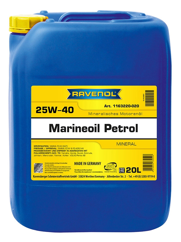RAVENOL MARINEOIL PETROL SAE 25W-40 20 L