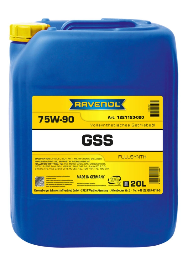 RAVENOL Gear Super Synth GSS SAE 75W-90 20 L