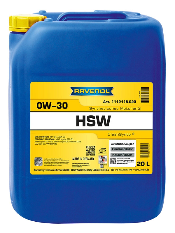 RAVENOL HSV SAE 0W-30  L