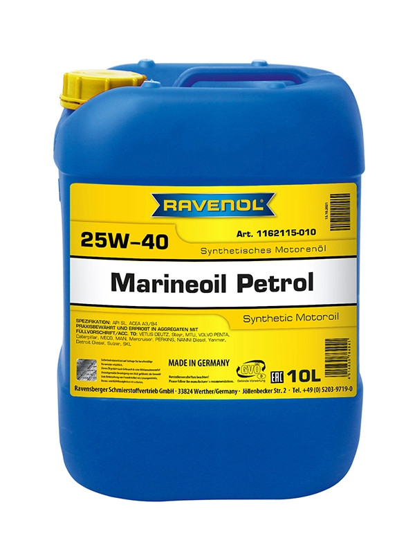 RAVENOL MARINEOIL PETROL SAE 25W40 synthetic 10 L