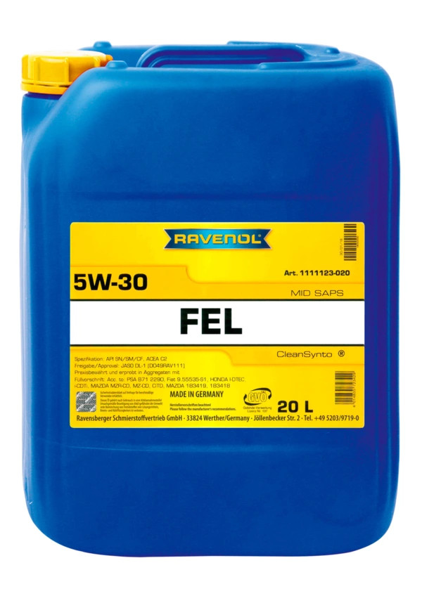 RAVENOL FEL SAE 5W-30 20 L