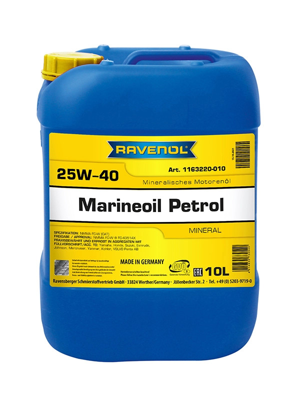 RAVENOL MARINEOIL PETROL SAE 25W-40 10 L