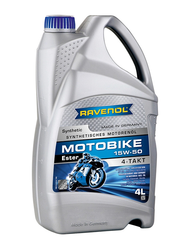 RAVENOL Motobike 4-T Ester SAE 15W-50 4 L