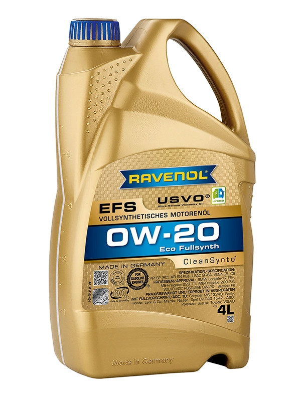 RAVENOL EFS EcoFullSynth. SAE 0W-20 4 L