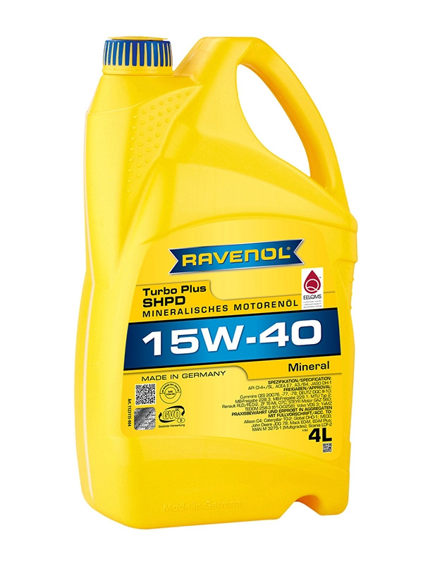 RAVENOL Turbo plus SHPD SAE 15W-40 4 L