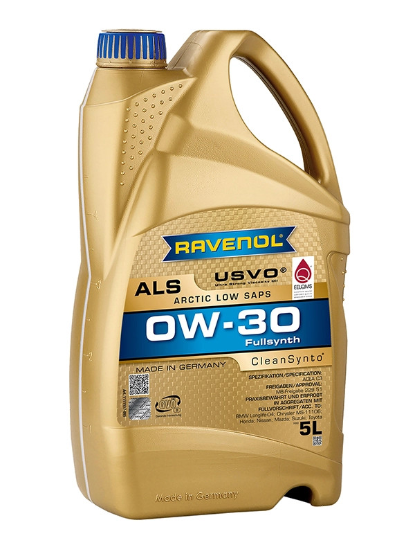 RAVENOL Arctic Low SAPS ALS SAE 0W-30 5 L