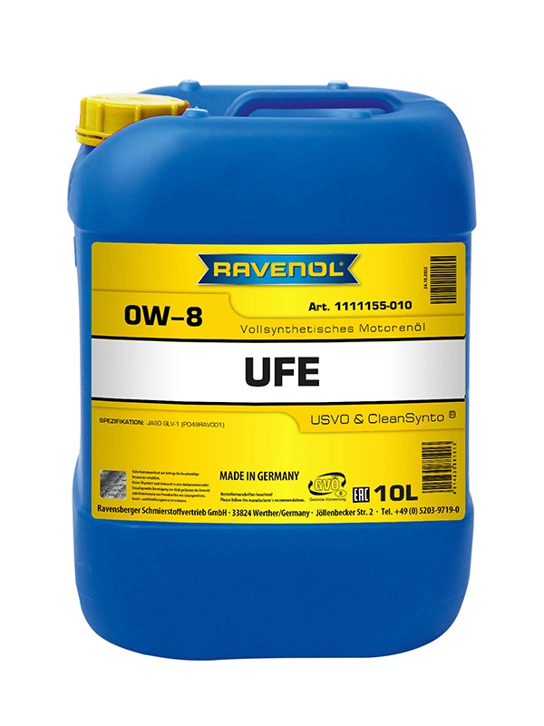 RAVENOL UFE Ultra Fuel Economy SAE 0W-8 10 L