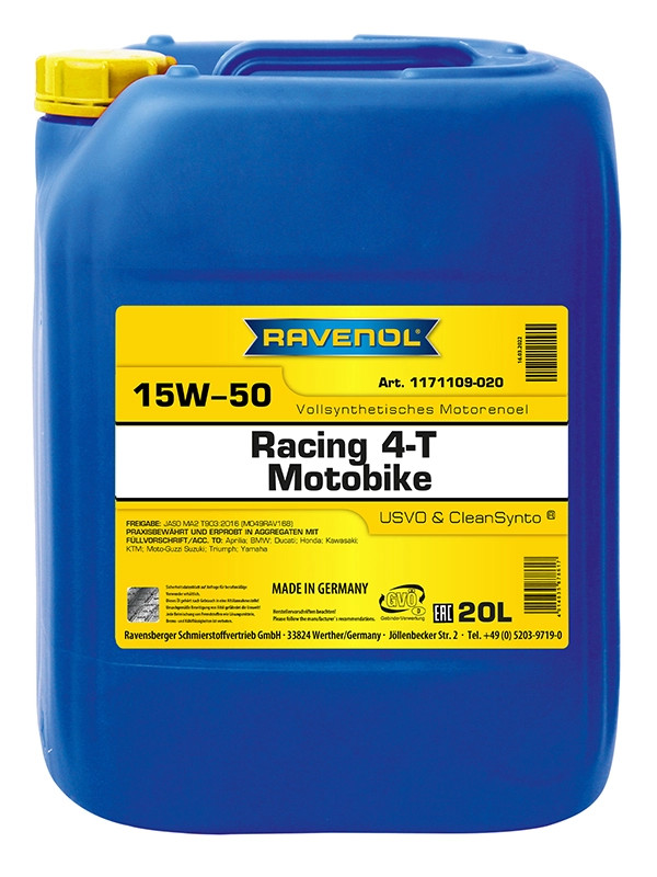 RAVENOL Racing 4-T Motobike SAE 15W-50 20 L