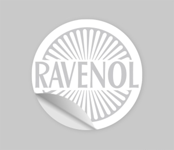 RAVENOL RETRO 1946 Plot Sticker White 1 L
